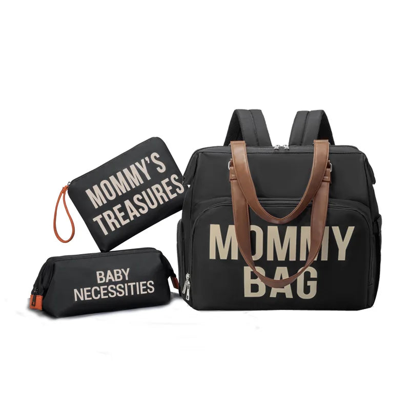 PANGDUBE 3pcs/set Mommy Bag, Large capacity.