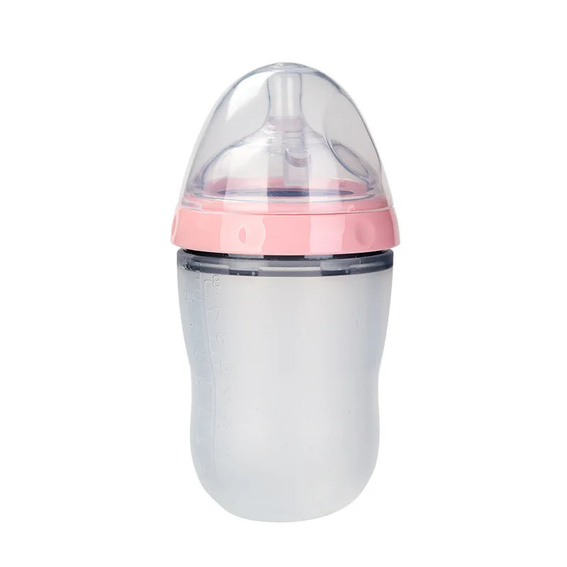 Soft Silicone Baby Bottle - 0-36 months