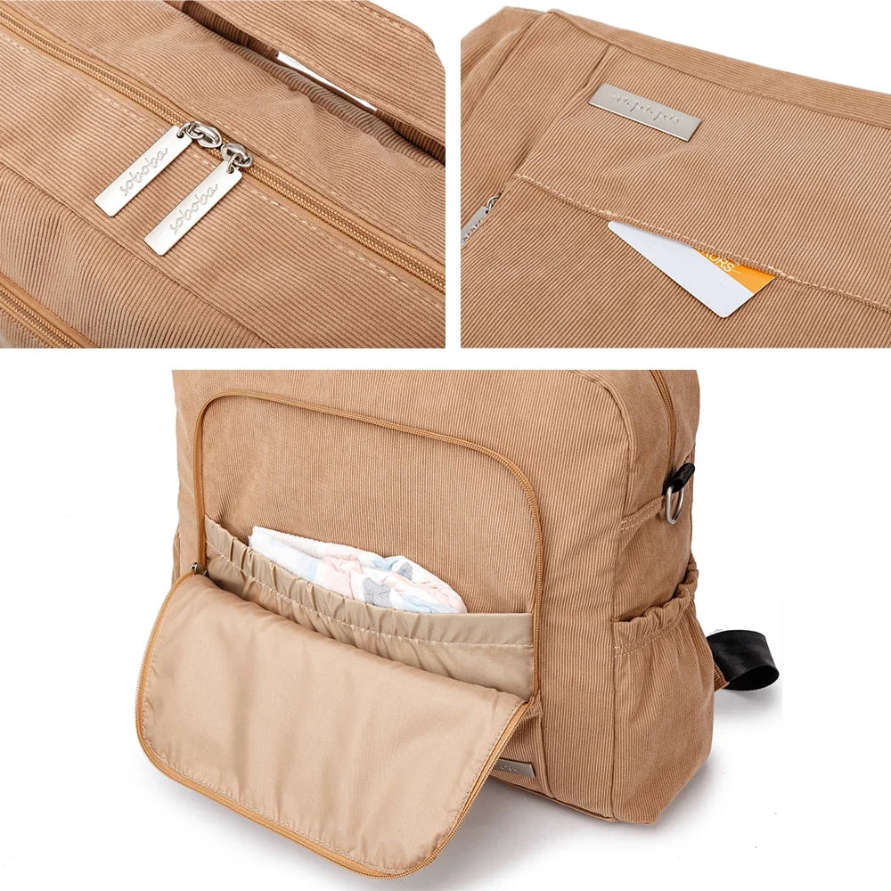 Corduroy Baby Changing Bag